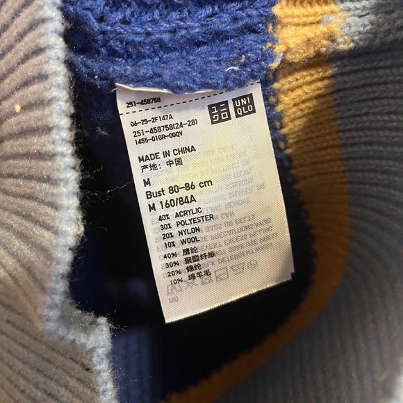 MARNI x Uniqlo Popcorn Knitted V Neck Long Sleeved Sweater - Picture 5 of 6